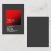 De klap past het Professionele Visitekaartje van d (Voorkant / Achterkant)