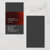 De klap past het Professionele Visitekaartje van d (Voorkant / Achterkant)