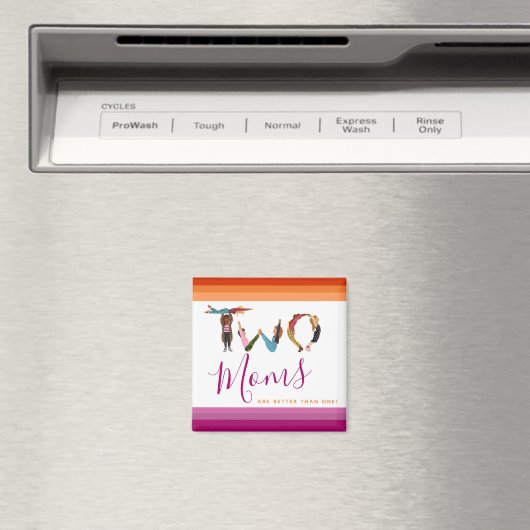 De klap twee is beter dan één Moederdag Magneet (Insitu (Vaatwasser))