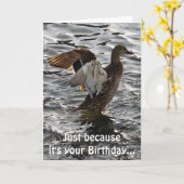 De klappende Kaart van de Verjaardag van de Eend (Gele Bloem)