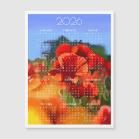 De klaproos huis schildering 2026 kalender