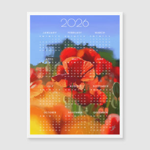 De klaproos huis schildering 2026 kalender