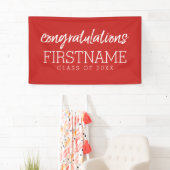 De Klasse van felicitaties van Jaar - kan Rood uit Spandoek (Insitu)