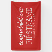 De Klasse van felicitaties van Jaar - kan Rood uit Spandoek (Verticaal)