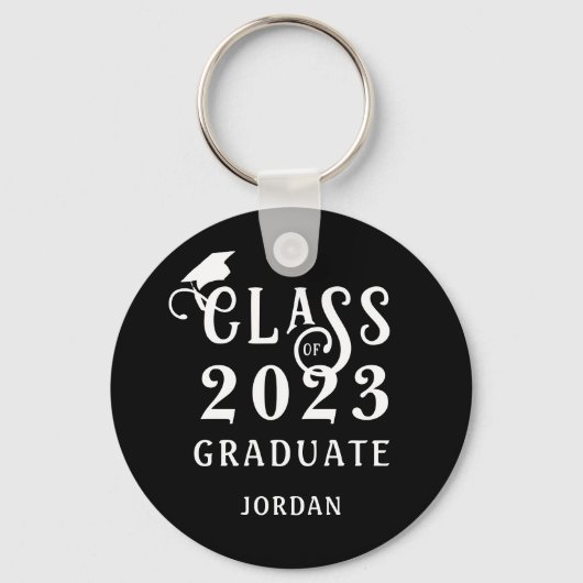 De Klasse van het afstuderen van Jaar Aangepaste K Sleutelhanger (Achterkant)