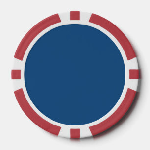 De klassieke Blauwe Stevige Kleur van de Lente van Pokerchips
