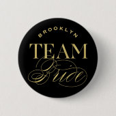 De Klassieke Button van de Naam van de Bridal van (Voorkant)