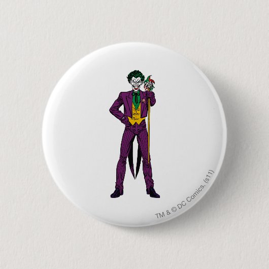 De klassieke Joker Stance Ronde Button 5,7 Cm (Voorkant)