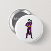 De klassieke Joker Stance Ronde Button 5,7 Cm (Voorkant /achterkant)