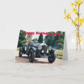 De klassieke Kaart van de Verjaardag van Bentley (Gele Bloem)