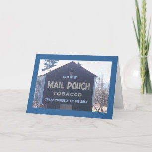 De klassieke Reclame van de Zak van de Post op een Kaart