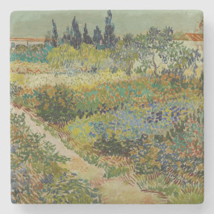 De klassieke schildertuin van Van Gogh in Arles Stenen Onderzetter