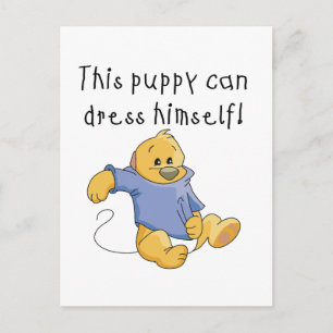 De Kleding van het puppy op T-shirts en Giften Briefkaart