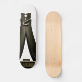 De kledingpop (zwart-wit) skateboard (Voorkant)