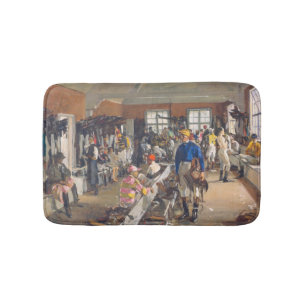 De kleedkamer van de Jockeys bij Ascot Racecourse Badmat