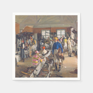 De kleedkamer van de Jockeys bij Ascot Racecourse Servet