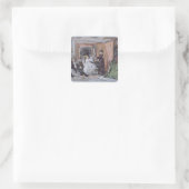 De kleedkamer van Hortense Schneider Vierkante Sticker (Tas)