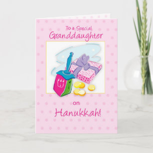 De Kleindochter, het Roze, het Speelgoed en de Feestdagen Kaart
