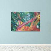 De kleine aap (1912) van Franz Marc Canvas Afdruk (Insitu (Houten vloer))