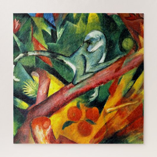 De kleine aap van Franz Marc Legpuzzel (Verticaal)