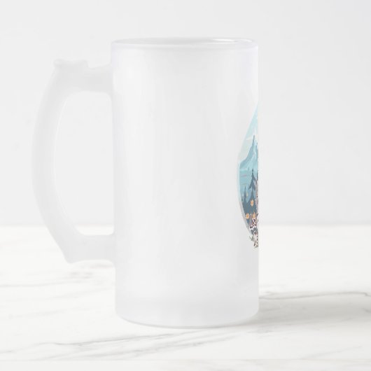 De kleine acolyten van grootvader matglas bierpul (Links)