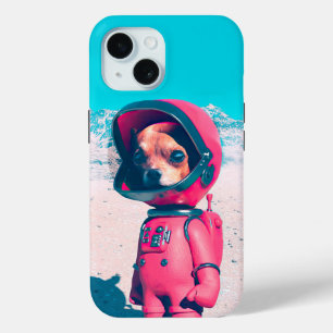 De kleine astronaut hond 3D Art iPhone / iPad hoes