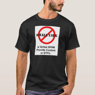 De kleine Bespreking is Verbal SPAM T-shirt