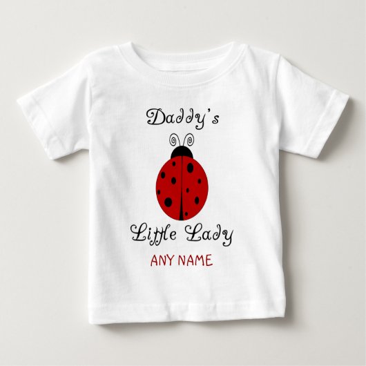 De kleine dame van papa! Ladybug Design (Voorkant)