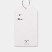 De kleine drummer Boy Gift Labels Cadeaulabel (Achterkant)