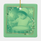 De kleine drummer jongen keramisch ornament (Achterkant)