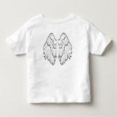 De kleine engel van papa (meisje) kinder shirts (Achterkant)