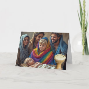 De Kleine Gay Drummer Boy LGBTQIA+ Kerstkaart Kaart