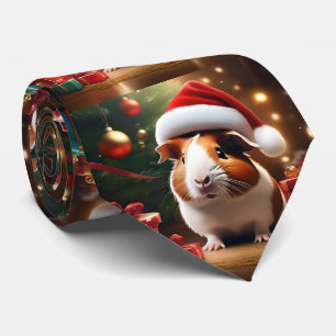 De kleine helper van de Kerstman: het kerstcavia Stropdas