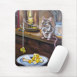 De Kleine Hengelaar Schilderij door Alfred Fox Muismat