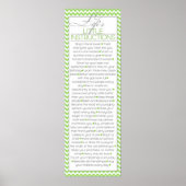 De kleine instructies van het leven, zoals groen poster (Voorkant)