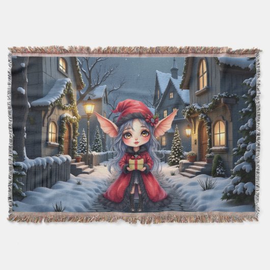 De Kleine Kerstboodschapper. Deken (Voorkant)