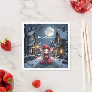 De Kleine Kerstboodschapper. Servet