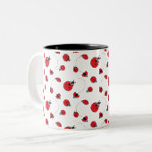 De kleine Ladybugs Tweekleurige Koffiemok (Voorkant links)