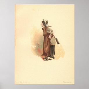 De kleine marchioness uit de oude nieuwsgierige wi poster