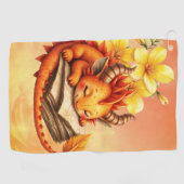 De Kleine Mystieke Draak.  Golfhanddoek (Horizontaal)