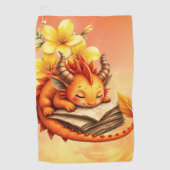 De Kleine Mystieke Draak.  Golfhanddoek (Voorkant)