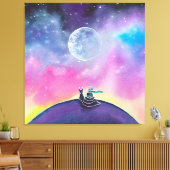 De kleine prins canvas afdruk (Insitu (Woonkamer))