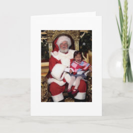 De kleine probleemkaart van de kerstman feestdagen kaart