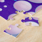 de kleine purpermaïde: kattenzeemeermin en visvrie legpuzzel (Zijkant)