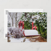 De kleine rode brug blanco postkaart (Voorkant / Achterkant)