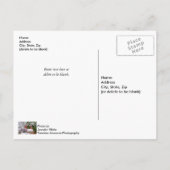 De kleine rode brug blanco postkaart (Achterkant)