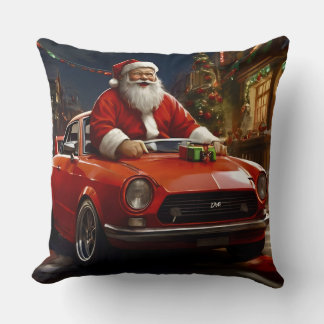 De kleine rode cabriolet van de kerstman kussen