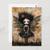 De kleine Schattige fee met drie poten Briefkaart (Voorkant / Achterkant)