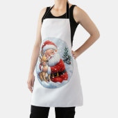 De kleine sidekick van de kerstman schort (Insitu)