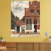 De kleine straat canvas afdruk (Insitu (Woonkamer))